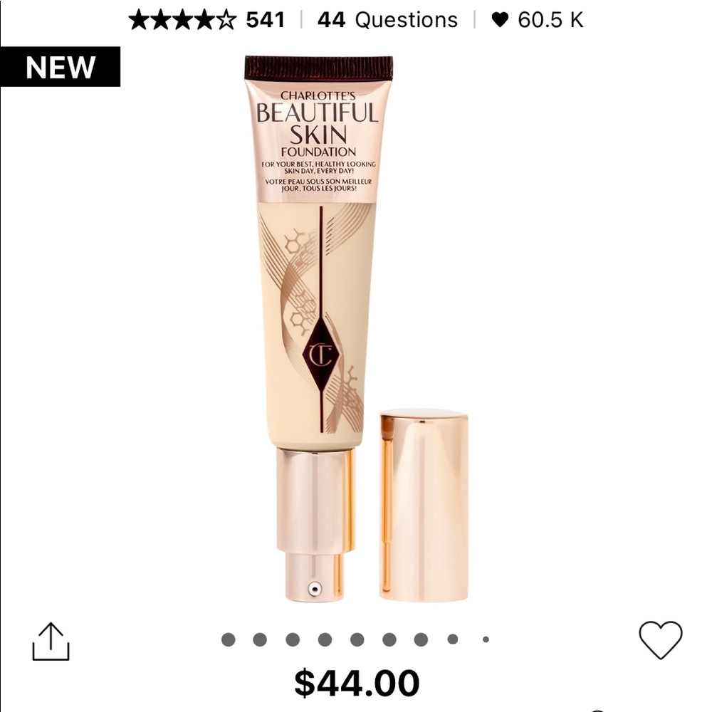 Charlotte Tilbury beautiful skin foundation